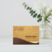 Gold-n-Brown Visitenkarte (Stehend Vorderseite)