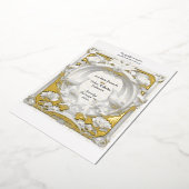 Gold 'n Fauna Motif Atelier Wedding Folieneinladung (Gedreht)