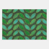 "Gold 'n Leaf" Geschenkpapier-Set mit 3 flachen Bö Geschenkpapier Set (Vorderseite)