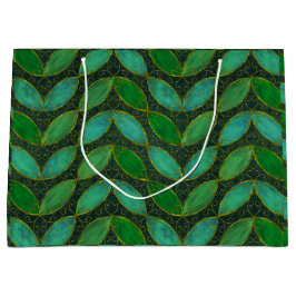 "Gold 'n Leaf" Geschenktasche Große Geschenktüte