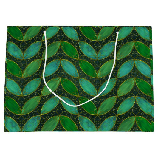 "Gold 'n Leaf" Gift Bag Große Geschenktüte (Vorderseite)