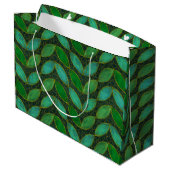 "Gold 'n Leaf" Gift Bag Große Geschenktüte (Rückseite Schrägansicht)