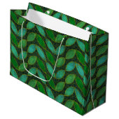 "Gold 'n Leaf" Gift Bag Große Geschenktüte (Vorderseite Schrägansicht)