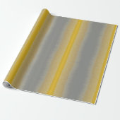 Gold 'n Silver Assembly Wide Strip Wrapping Paper Geschenkpapier (Ungerollt)