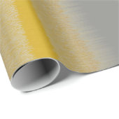 Gold 'n Silver Assembly Wide Strip Wrapping Paper Geschenkpapier (Rolleneckpunkt)