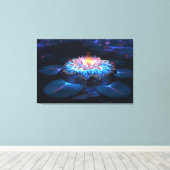 Gold (Nacht) Leinwanddruck (Insitu (Holzboden))