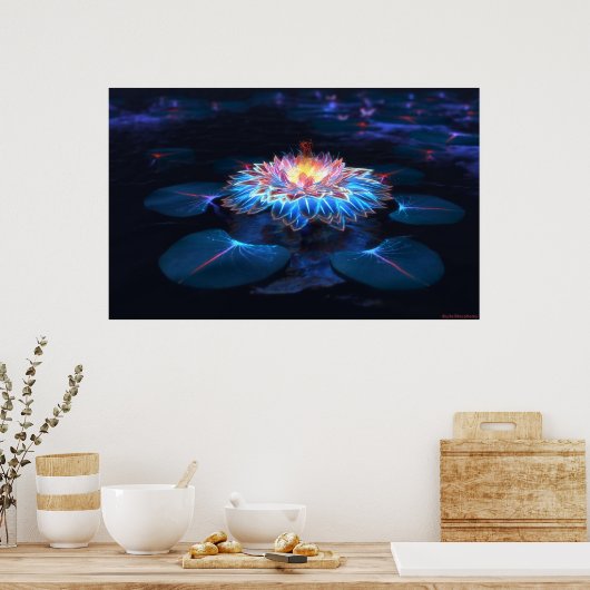 Gold (Nacht) Poster (Küche)