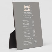 Gold Nähmaschine Seamress Grau Preis Fotoplatte (Seite)