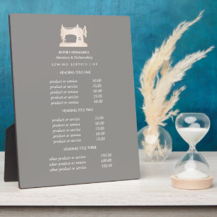 Gold Nähmaschine Seamress Grau Preis Fotoplatte