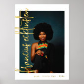 Gold Names Foto Abschluss Foliendrucke (Vorderseite)