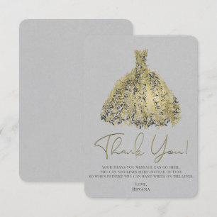 Gold Natural Gray Modernes botanisches Kleid Viele Einladung