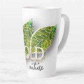Gold Nature: Smarald - Latte Tasse (Rechte Ecke)