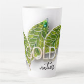 Gold Nature: Smarald - Latte Tasse (Vorderseite)