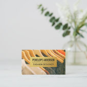 Gold Naturholzkörner | Kleidung Visitenkarte (Stehend Vorderseite)