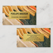 Gold Naturholzkörner | Kleidung Visitenkarte (Vorne/Hinten)