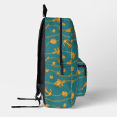 Gold Nautic Pattern Bedruckter Rucksack (Links)