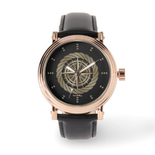 Gold Nautical Armbanduhr