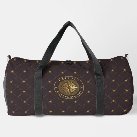 Gold Nautical Duffle Bag (Rückseite)