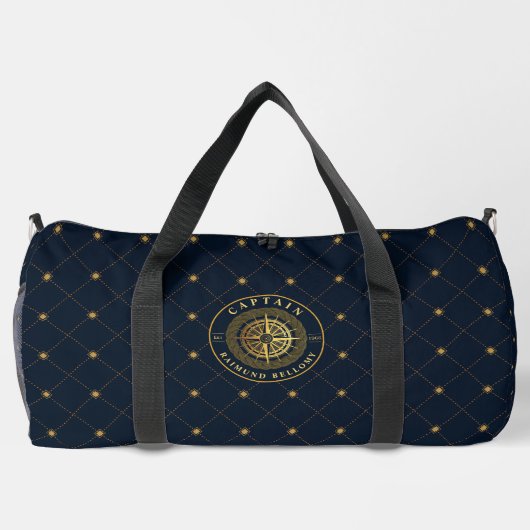 Gold Nautical Duffle Bag (Rückseite)