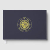 Gold Nautical Gästebuch (Vorderseite)