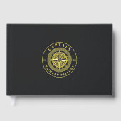Gold Nautical Gästebuch (Vorderseite)
