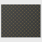 Gold Nautical Geschenkpapier (Flach)