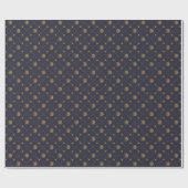 Gold Nautical Geschenkpapier (Flach)