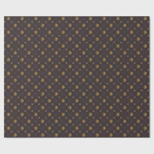 Gold Nautical Geschenkpapier (Flach)