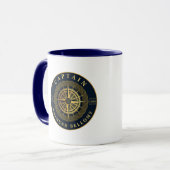 Gold Nautical Tasse (Vorderseite Links)