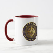 Gold Nautical Tasse (Links)