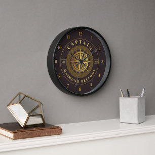 Gold Nautical Uhr