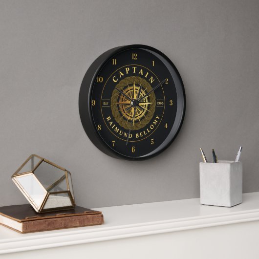 Gold Nautical Uhr (Büro)