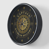 Gold Nautical Uhr (Winkel)