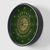 Gold Nautical Uhr (Winkel)