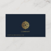 Gold Nautical Visitenkarte (Vorderseite)