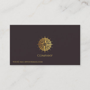 Gold Nautical Visitenkarte