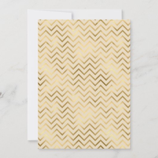 Gold Nautical Wedding Einladung (Rückseite)