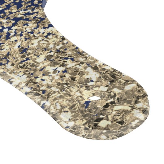 Gold Navy Blue Glitzer Script Monogram Girl Name Schneidebrett (Ecke)