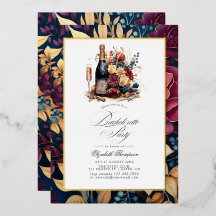 Gold, Navy & Burgund Weinverkostung Bachelorette
