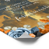 Gold Navy in dieser Kerze verbrüht sich in das Lie Poster (Ecke)