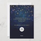 Gold Navy SparkLICHT Weihnachten im Unternehmen (Rückseite)