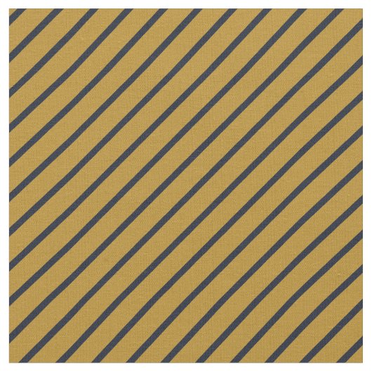 Gold & Navy Stripes Stoff (Nahaufnahme)