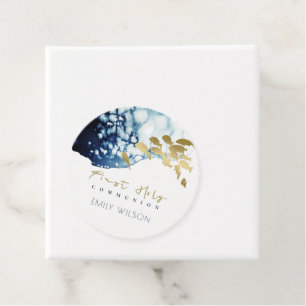 GOLD NAVY UNDERWATER SEA FISH FIRST HOLY COMMUNION GESCHENKANHÄNGER