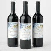 GOLD NAVY UNDERWATER SEA FISH FIRST HOLY COMMUNION WEINETIKETT (Flaschen)