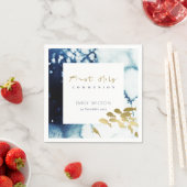 GOLD NAVY UNTERWASSERSEE FISCHEREIHOLY COMMUNION SERVIETTE (Beispiel)