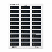 Gold & Navy Vintage Tarot Gothic Hochzeit (Vorne)