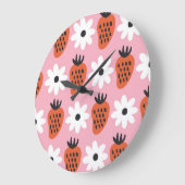 Gold Neon, abstrakte bunt Lichter. Große Wanduhr (Winkel)