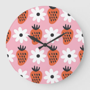 Gold Neon, abstrakte bunt Lichter. Große Wanduhr