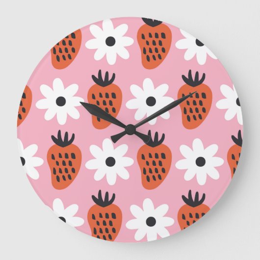 Gold Neon, abstrakte bunt Lichter. Große Wanduhr (Vorderseite)