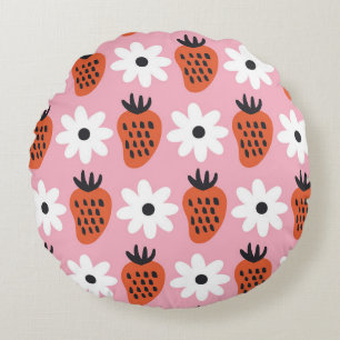 Gold Neon, abstrakte bunt Lichter. Rundes Kissen